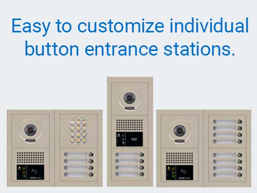 GT Series - easy to customize individual button entrance stations